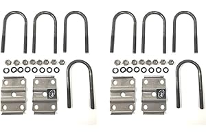 Southwest Wheel 2-Pack U Bolt Kit for 5,200-7000 lbs. 3" Round Trailer Axle 7 1/8" Long 9/16" Diameter (2-Pack) Made in The U.S.A.