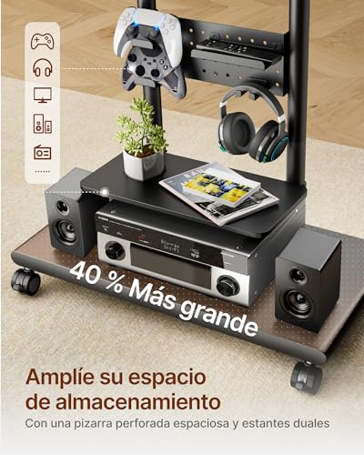 ECOTINY TV Stand for 50 to 90 Inch TV - Black