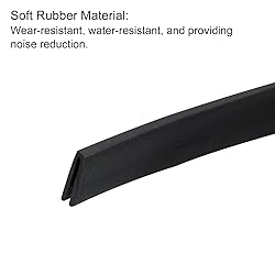 uxcell U Channel Edge Trim, 8.2ft Length Rubber