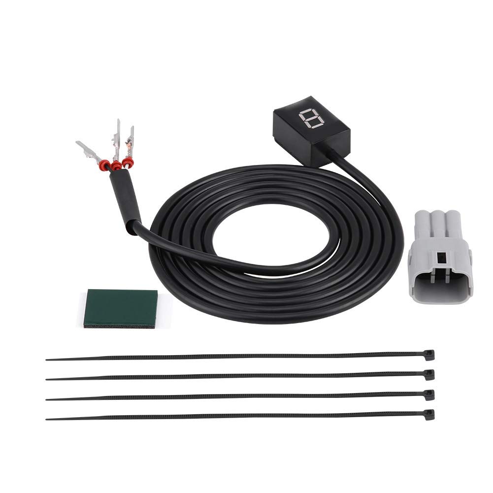 KIMISS ki6641 Gear Indicator for Motorcycle Engine N-6 Waterproof Display for LED Plug & Play Waterproof