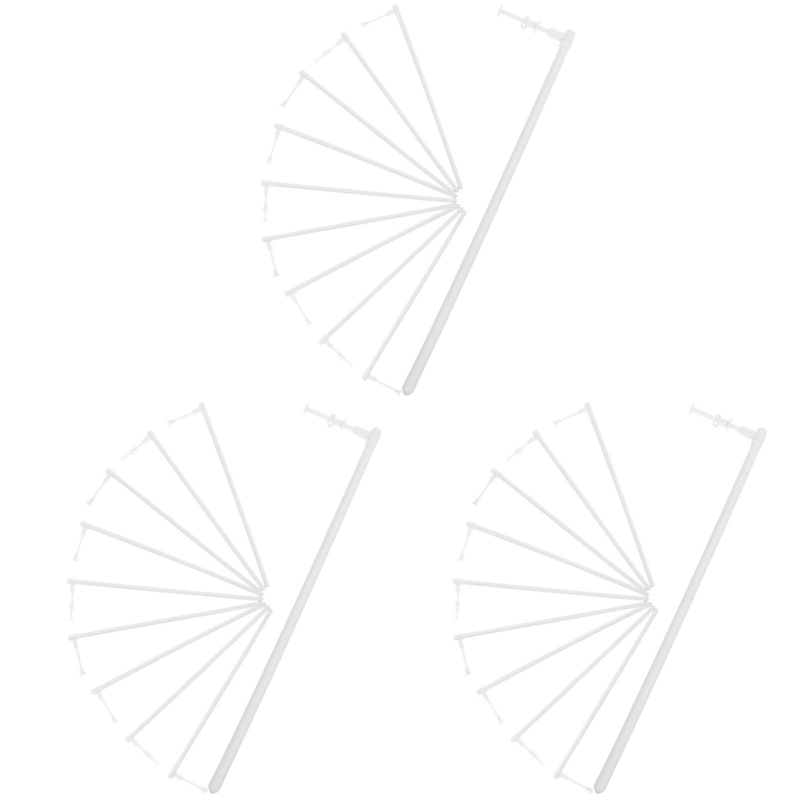 Yardwe Pack of 30 Windmill Construction Rods Replacement Windmill Parts Rods for Windmill DIY Windmill Rods Windmill Construction Poles Windmill Replacement Rods Replacement Rod Hand PVC White