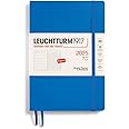 LEUCHTTURM1917 - Weekly Planner & Notebook 2025, Softcover, Medium (A5), Sky (Jan 1 - Dec 31, 2025)