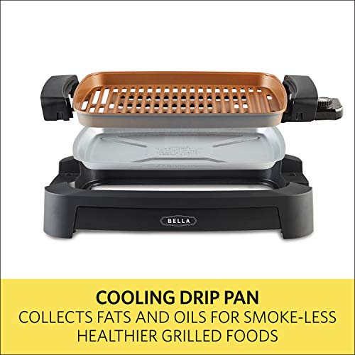 BELLA (14750) 12 x 16 Inch Copper Titanium Coated Indoor Smokeless