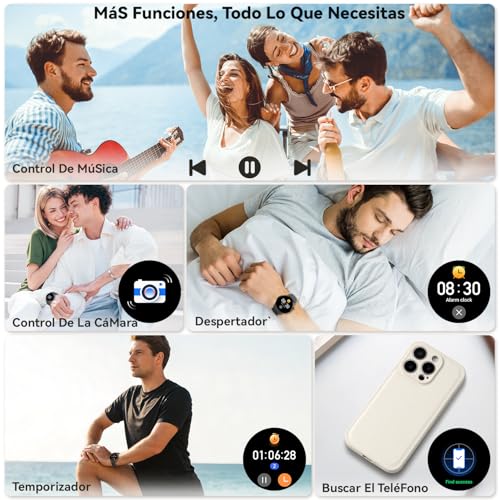 Smart Watch Men Women Smartwatch with Calls: Waterproof Fitness Tracker Bluetooth Digital Smart Watch Sports Bracelet Activity Pedometer Heart Rate Monitor Sleep Monitor for Android iOS