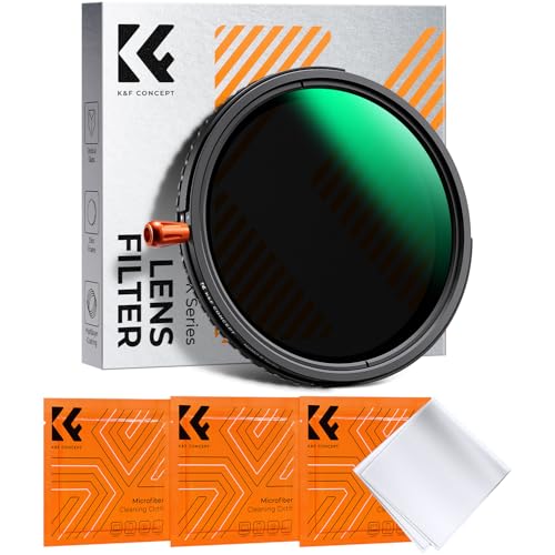 K&F CONCEPT 67mm ND2-32 Variable and Polarising CPL and Black-Mist 1/4 3 in 1 Filter for Camera Lens