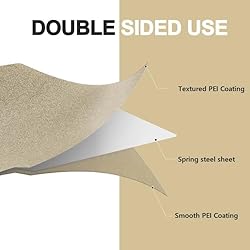HICTOP Double-Sided Smooth/Textured PEI Sheet 3D