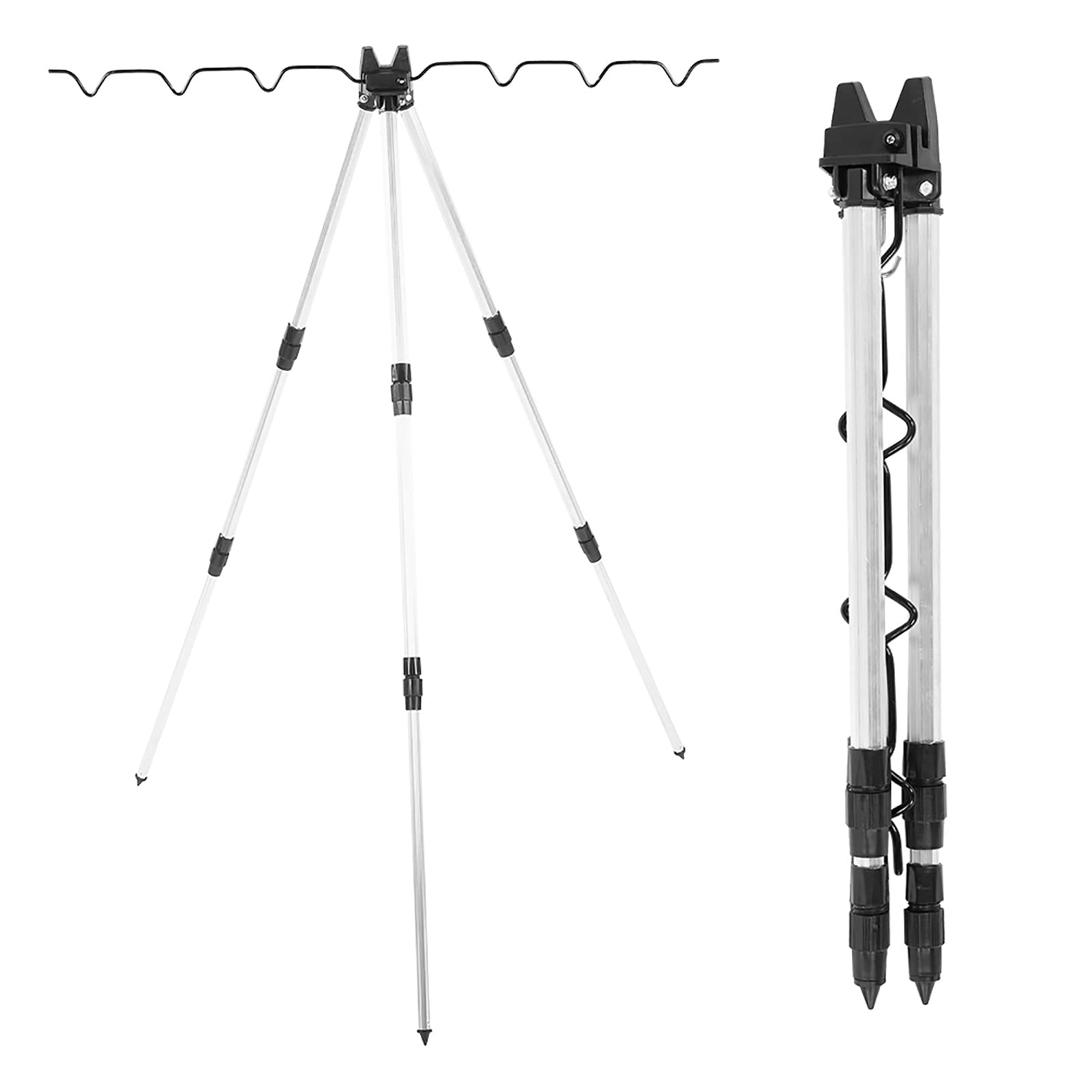 Fishing Pole Tripod Holder, Multifunctional Triangle Sea Fishing Support Stand Rod Tripod for Outdoor Sea Fishing
