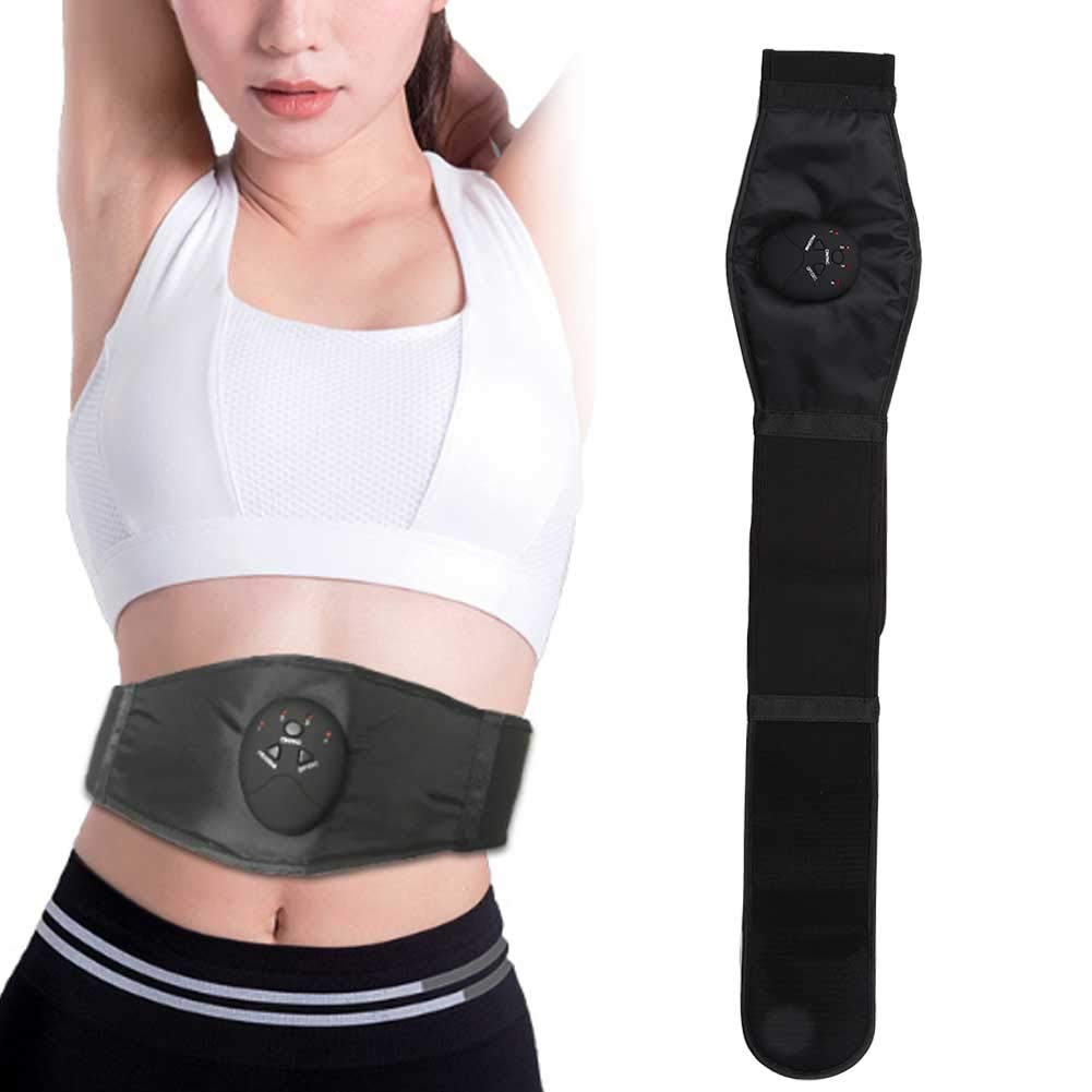 Abdominal Slimming Belt, EMS Intelligent 8 Modes Electric Heating Sauna Massage Belt Belly Trainer Belt for Men and Women Arm Thigh Leg Butt