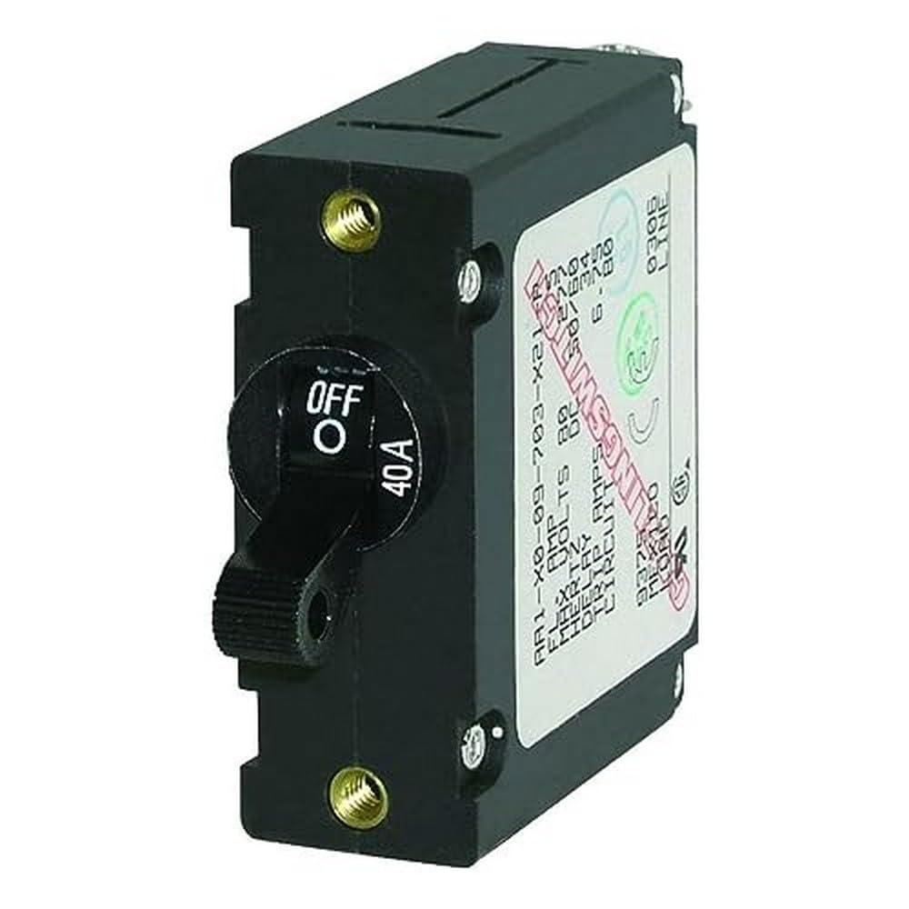 Blue Sea Systems 7224 AC/DC Single Pole Magnetic World Circuit Breaker
