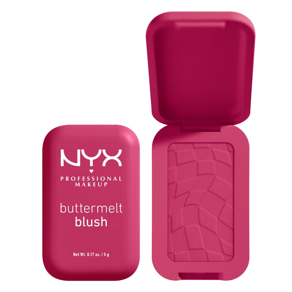 NYX Professional Makeup Buttermelt Powder Blush, Up To 12H Wear, Seamless Blending, Fade and Transfer Resistant, With Shea and Mango Butter, Vegan Formula, Shade: Butta Than Before — image 1