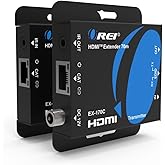 OREI 4K HDMI over Ethernet Extender Over CAT5/CAT6/CAT7, with IR Upto 164 Feet - Loop Out - 4K @ 30Hz 1080P Full HD Signal Distribution (EX-170C)