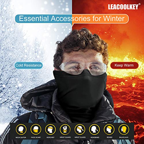 Winter Neck Gaiter Warmer, Fleece Face Covering Scarf, Outdoor adjustable Scarf