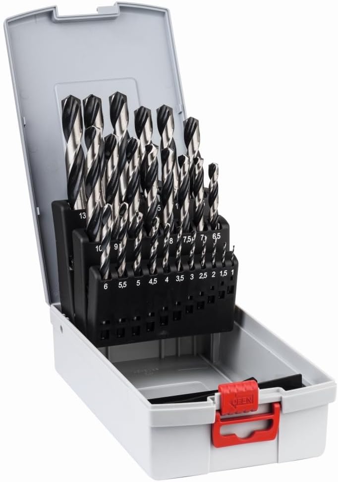 Bosch Professional 25pc HSS PointTeQ Twist Drill Bit Set ProBox Metal