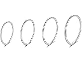 SILBERTALE 1.2mm Thin Knuckle Rings for Women 925 Sterling Silver Midi Stacking Pinky Thumb Ring Band Size 2.5-8.5