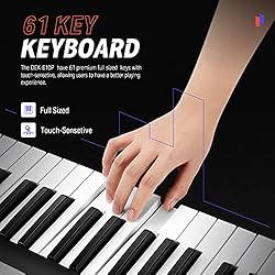 Donner Keyboard Piano, 61 Key Piano Keyboard, Force