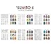 CICI&SISI Acrylic Nail Art Stamping Plates Set Jumbo 6- Set of 6 Pieces JUMBO Nail Polish Stamping Manicure Kit