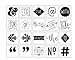 Heidi Swapp - Lightbox Inserts - Icons - Emoji, Basic, Black, Holiday, Pink & Bright - 6 Item Set