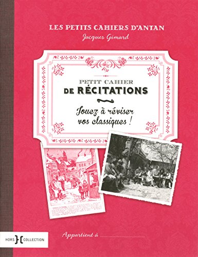 Petit cahier de récitations