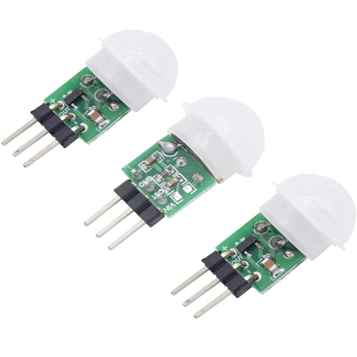 AS312 Mini Pyroelectric PIR Human Sensor Module PIR Infrared IR Sensor Body Manual Motion Infrared IR Detector 3pcs