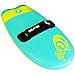The Slyde Grom Soft Top Bodysurfing Handboard/Handplane, Easy to Use, Fun to Master, Safe for Kids, Portable, Light Weight, Durable with Exceptional Buoyancy (Turquoise and Electric Lemon)