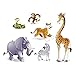 decalmile Jungle Animals Wall Decals Tiger Giraffe Elephant Wall Stickers Kids Room Wall Decor Baby Boys Bedroom Nursery Playroom Decoration