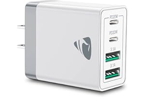 USB C Wall Charger, USB C Charger Block 40W 4-Port USB-C Wall Plug Dual Port PD+QC Type C Fast Charging Block for iPhone 16 1