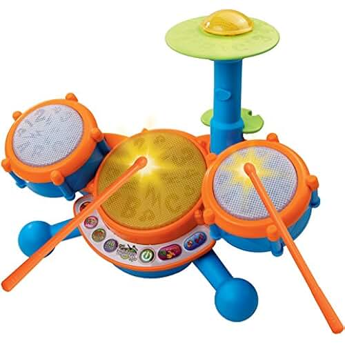 kids purple drum set