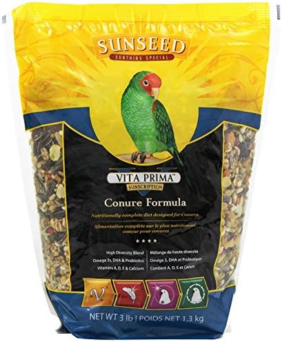 3-Pound, Nutrient Rich, Highly Fortified Vita-Bite Crumbles Diet Conure Food