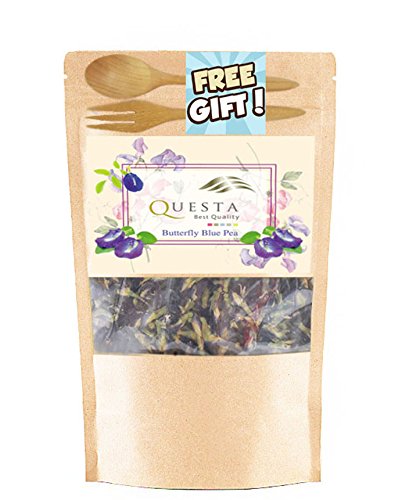 Flowers tea butterfly pea flower with get wood spoon se…