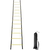 Amazon Basics 20-Foot Speed Agility Ladder with 12 Adjustable Rungs and Carrying Bag