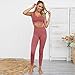 Hotexy Workout Set for Women 2 Pieces Outfits Seamless Yoga Leggings with Sports Bra Tank Top Gym Sets Matching Sets
