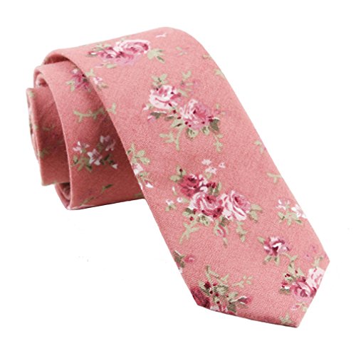 Levao Floral Tie Men's Cotton Printed Floral Necktie 210285
