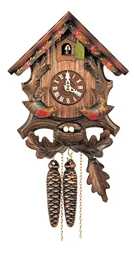 Cuckoo Clock Little black forest house, moving birds