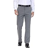 Soojun Men's Classic Fit Hidden Expandable Waist Flat Front Dress Pant