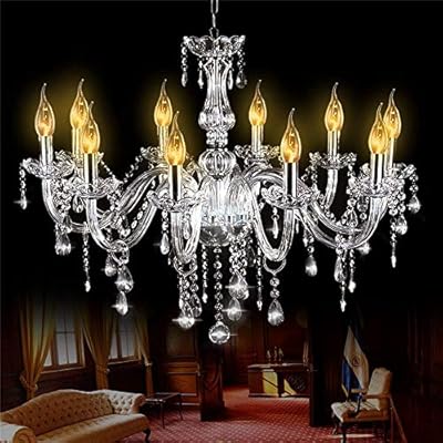 Amazon Com Rishil World E12 Silver Glass 10 Heads Crystal