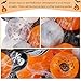 Auihiay 120 Pieces Halloween Balloon Arch Garland Set Include Orange Black Gray White Balloons Garland and Spider Web for Halloween Party Background Classroom Home Decorations