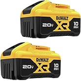 DEWALT 20V MAX 10.0Ah Lithium Ion Battery 2 Pack (DCB210-2)