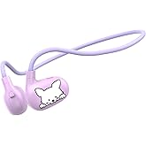 2B2C Kids Headphones, LK15 Open Ear Bluetooth Headphones with Air Conduction, Ultra-Light, 85dB Volume Limiting Wireless Headphone for Children Teens Boys Girls (Purple)