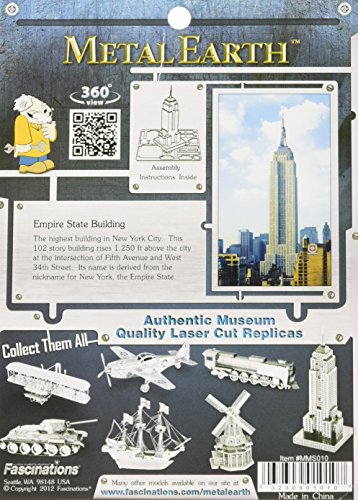 Fascinations Metal Earth Empire State Building 3D Metal Model Kit