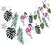 Hawaii Flamingo Party Banner Decoration For Summer Beach Luau Party Banner Garland Supplies