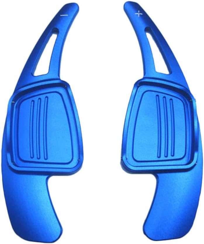 JXRIQC Car Steering Wheel Extension Shifters Aluminum Shift Paddles .For Audi A4L A5 Q2 Q7 S3 S4 TT TTS 2016 2017 Blue Color