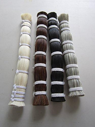 1/8 Pound Silver Gray Horsehair Bundle Crafts Native Crafts