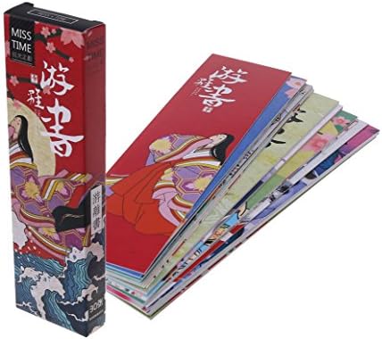 LIskybird 30Pcs/Bag Paper Bookmark Vintage Japanese Style Book Marks for School Student