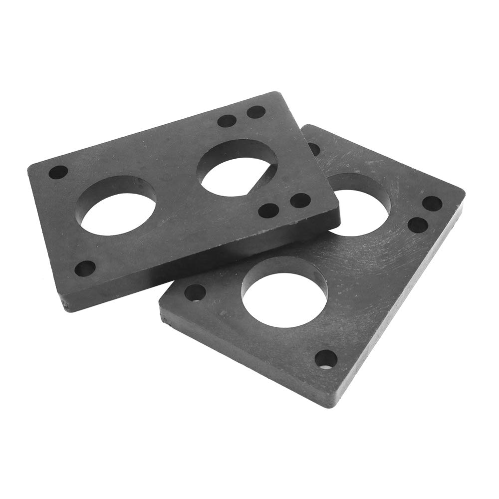 POFET 2pcs Skateboards Universal Truck Risers - 1/2" - 1/4" - 1/8" Seal for skateboards, longboards, riser pads