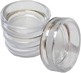 Merriway BH05118 4x 50mm Castor Cups 40mm ID Floor & Carpet Protectors view 1