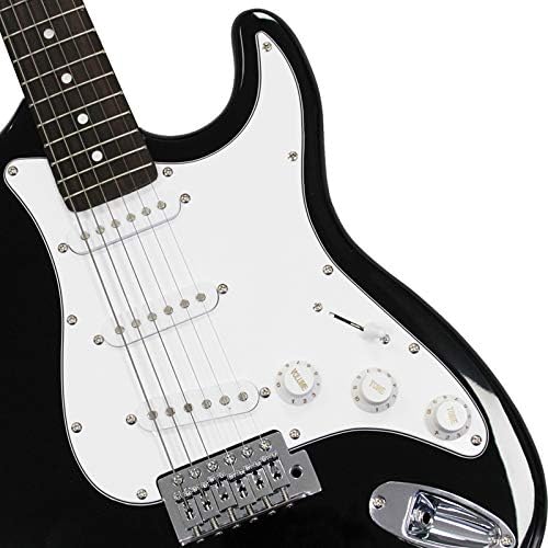 3rd Avenue XF Full Size 4/4 Electric Guitar Ultimate Kit with 10W Amp, Cable, Stand, Gig Bag, Strap, Spare Strings, Picks, Capo - Black - Image 4