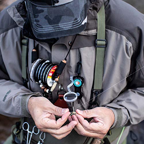 Boomerang Tool Company Cheater SNIP Fishing Line Cutter with U/V LED Light, Magnifying Glass and Stainless Steel Blades That Cut Braid Clean and Smooth Everytime! (Black)