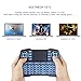 KUD i8+ 2.4GHz Plus Mini Wireless Keyboard with Touchpad Mouse LED Backlig Handheld Remote Control Keyboard for Android TV BOX,Smart TV,PC Notebook,X-BOX,HTPC(include Rechargable Li-ion Battery)
