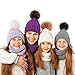 Tatuo 16 Pieces Faux Fur Pom Ball DIY for Hats Shoes Scarves Bag Pompoms Keychain Charms Knitting Hat Accessories(Black, Gray, Brown, White, Natural)