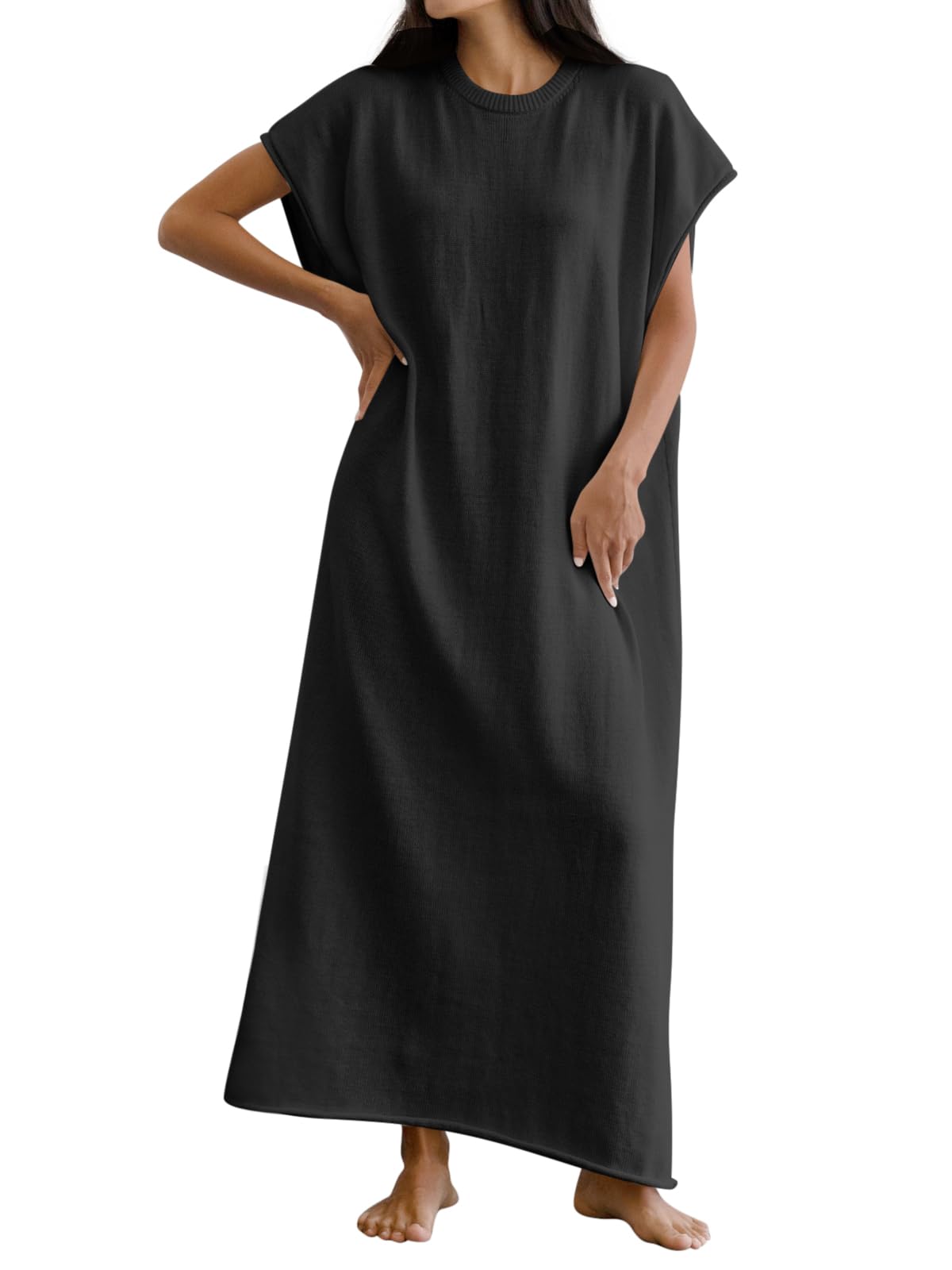 Wenrine Womens Black Sleeveless Plaid Christmas Mini Dress main image 0